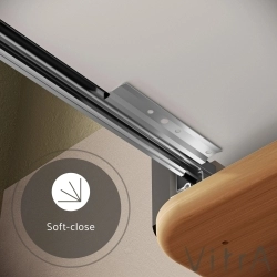 Vitra - Vitra Sento Tek Çekmeceli Lavabo Dolabı, Ayaksız, 100 Cm, Mat Antrasit