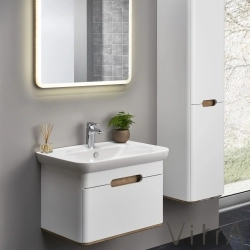 Vitra - Vitra Sento Çamaşır Sepetli Boy Dolabı, Ayaksız, Sağ, Mat Beyaz