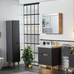 Vitra - Vitra Sento Ayaksız Boy Dolabı, Sağ, Mat Antrasit