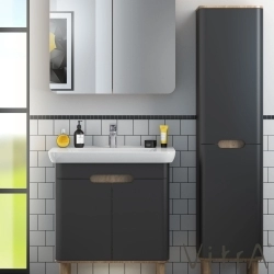 Vitra - Vitra Sento Ayaksız Boy Dolabı, Sağ, Mat Antrasit