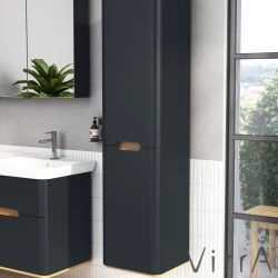 Vitra - Vitra Sento Ayaksız Boy Dolabı, Sol, Mat Antrasit