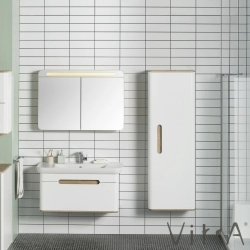Vitra - Vitra Sento Temizlik Gereçleri Boy Dolabı, Sol, Mat Beyaz