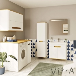 Vitra - Vitra Sento Çamaşır Makinesi Paneli, Sağ, Mat Beyaz