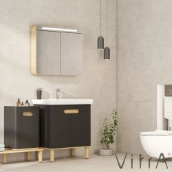 Vitra - Vitra Sento Ayaksız Orta Ünite, Sağ, Mat Antrasit