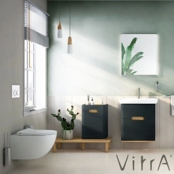 Vitra - Vitra Sento Ayaksız Orta Ünite, Sol, Mat Antrasit