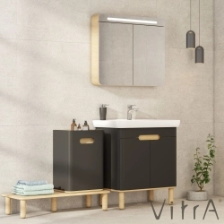 Vitra - Vitra Sento Ayaksız Orta Ünite, Sol, Mat Antrasit