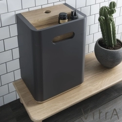 Vitra - Vitra Sento Ayaksız Orta Ünite, Sol, Mat Antrasit