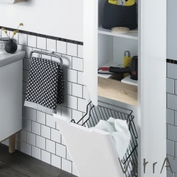 Vitra - Vitra Sento Led Aydınlatmalı Dolaplı Ayna, 80 cm, Açık Meşe