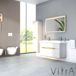 Vitra - Vitra Sento Aydınlatmalı Ayna, 120 cm, Açık Meşe