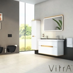 Vitra - Vitra Sento Aydınlatmalı Ayna, 120 cm, Açık Meşe
