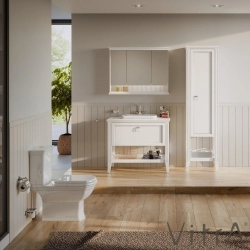 Vitra - Vitra Valarte Led Aydınlatmalı Dolaplı Ayna, 100 cm, Mat Beyaz