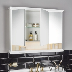 Vitra - Vitra Valarte Led Aydınlatmalı Dolaplı Ayna, 120 cm, Mat Fildişi