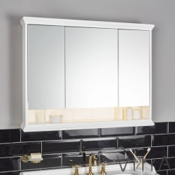 Vitra - Vitra Valarte Led Aydınlatmalı Dolaplı Ayna, 120 cm, Mat Fildişi