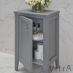 Vitra - Vitra Valarte Orta Ünite Krom Kulplu, 55 cm, Mat Gri (Sol)