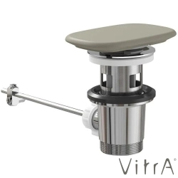 Vitra - Vitra Metropole Dikdörtgen Seramik Lavabo Süzgeci (Bas-Aç), Mat Bej