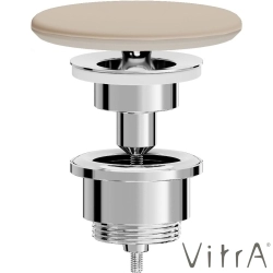 Vitra - Vitra Gala Yuvarlak Seramik Lavabo Süzgeci (Sabit), Mat Kum Beji