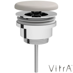 Vitra - Vitra Frame Yuvarlak Seramik Lavabo Süzgeci (Universal-Sabit), Mat Bej