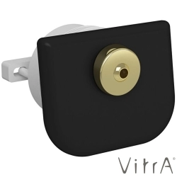 Vitra - Vitra Plural Rim-ex Klozet Rozeti (Altın Taharet Setli, Mat Siyah)