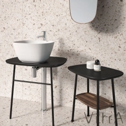 Vitra - Vitra Plural Küçük Masa, Mat Siyah, 55 cm