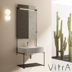 Vitra - Vitra Equal Lavabo Ünitesi Raflı, 60 cm