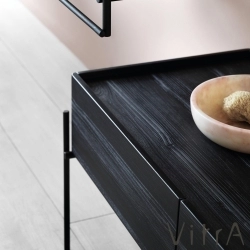 Vitra - Vitra Equal Alt Modül, 80 cm, Hareli Siyah Meşe