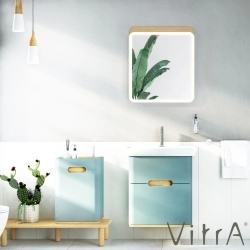 Vitra - Vitra Sento Çift Çekmeceli Lavabo Dolabı, Ayaksız, 65 Cm, Mat Fiyord Yeşili