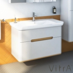 Vitra - Vitra Sento Çift Çekmeceli Lavabo Dolabı, Ayaksız, 100 Cm, Mat Açık Gri