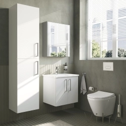 Vitra - Vitra Root Flat Boy Dolabı, 40 cm, Parlak Beyaz