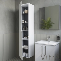 Vitra - Vitra Root Flat Boy Dolabı, 40 cm, Parlak Beyaz