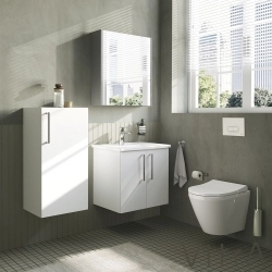 Vitra - Vitra Root Flat Alt Ünite, 40 cm, Parlak Beyaz (Sağ)