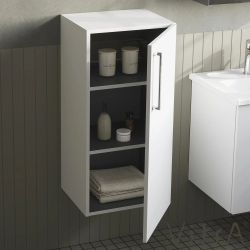 Vitra - Vitra Root Flat Alt Ünite, 40 cm, Parlak Beyaz (Sağ)