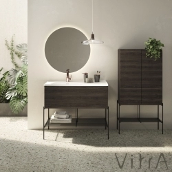 Vitra - Vitra Equal Boy Dolabı, 70 cm, Karaağaç, Metal Ayaklı