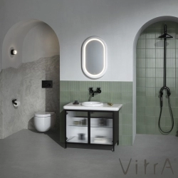 Vitra - Vitra Liquid Lavabo Dolabı, Metal-Cam Kapaklı
