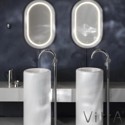Vitra - Vitra Liquid Seramik Aydınlatmalı Ayna