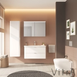Vitra - Vitra Core Dolaplı Üstten Aydınlatmalı Ayna, 100 cm