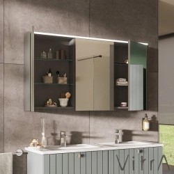 Vitra - Vitra Core Dolaplı Üstten Aydınlatmalı Ayna, 120 cm