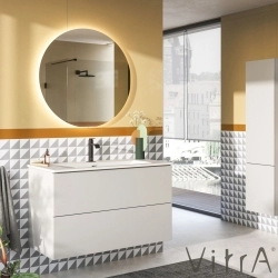 Vitra - Vitra Prime Aydınlatmalı ve Sensörlü Yuvarlak Ayna, 80 cm