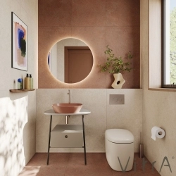 Vitra - Vitra Prime Aydınlatmalı ve Sensörlü Yuvarlak Ayna, 80 cm