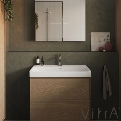 Vitra - Vitra Metropole Edge Dolaplı Ayna, 80 cm, Açık Meşe