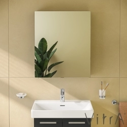 Vitra - Vitra Mia Asimetrik Dolaplı Ayna (Sol), 60 cm, Parlak Antrasit