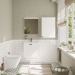 Vitra - Vitra Root Classic Dar Üst Ünite, 55 cm, Mat Beyaz (Sağ)