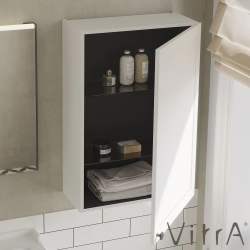 Vitra - Vitra Root Classic Dar Üst Ünite, 55 cm, Mat Beyaz (Sağ)