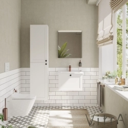 Vitra - Vitra Root Classic Tek Çekmeceli Lavabo Dolabı, 60 cm, Mat Beyaz (Klasik Lavabo Dahil)