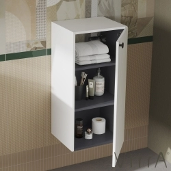 Vitra - Vitra Root Groove Alt Ünite, 40 cm, Mat Beyaz (Sağ)