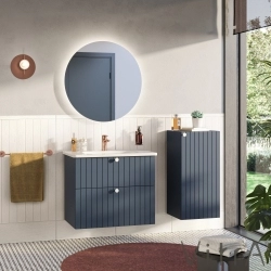 Vitra - Vitra Root Groove Alt Ünite, 40 cm, Mat Lacivert (Sağ)