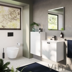 Vitra - Vitra Root Groove Dar Alt Ünite, 55 cm, Mat Beyaz (Sol)