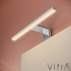 Vitra - Vitra Mia Demonte Set, 40 cm, Kapaklı, (Lavabo Dolabı, Aydınlatmalı Ayna), Parlak Beyaz