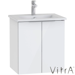 Vitra - Vitra Mia Plus Square Kapaklı Lavabo Dolabı, 60 cm, Parlak Beyaz