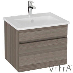 Vitra - Vitra Mia Plus Square Tek Çekmeceli Lavabo Dolabı, 60 cm, Cordoba - 69790