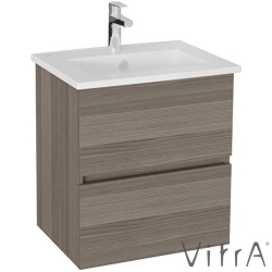 Vitra - Vitra Mia Plus Square Çift Çekmeceli Lavabo Dolabı, 60 cm, Cordoba - 69791